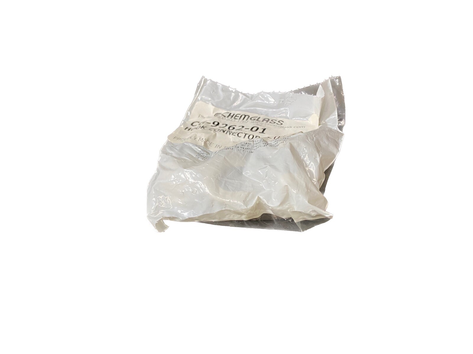 CHEMGLASS 1/2” Diameter Hook Connector CG-9262-01 (1/pk)