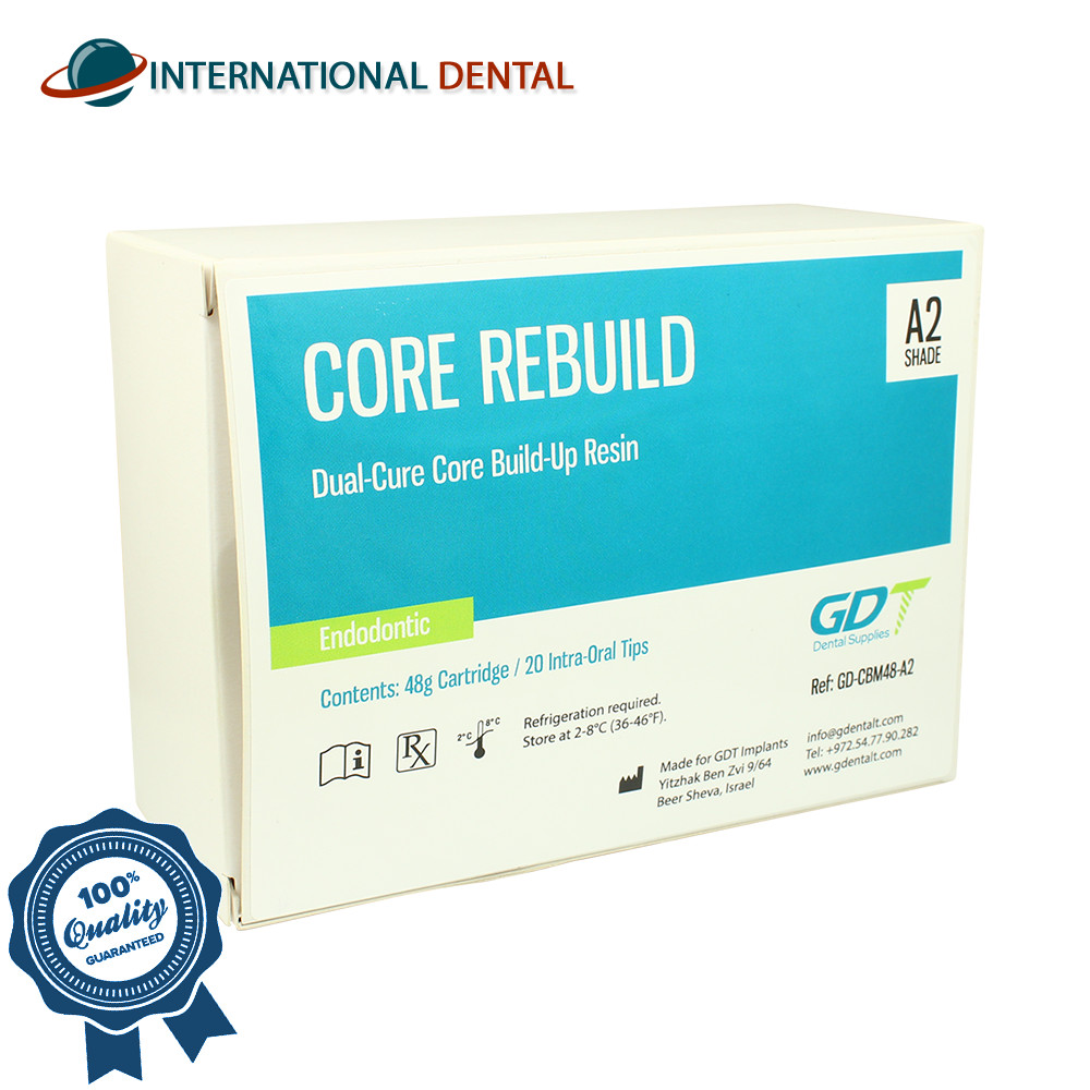 GDT Supplies Core Rebuild A2 Resin Dual-Cure Composite Material Cartridge 48g