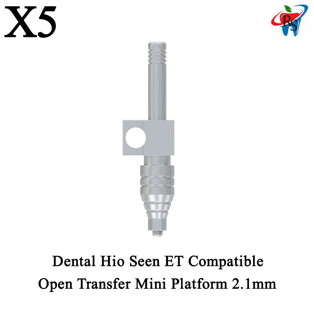 5pcs Dental Prosthetic Open Transfer Mini Platform 2.1mm Hio Seen ET Compatible