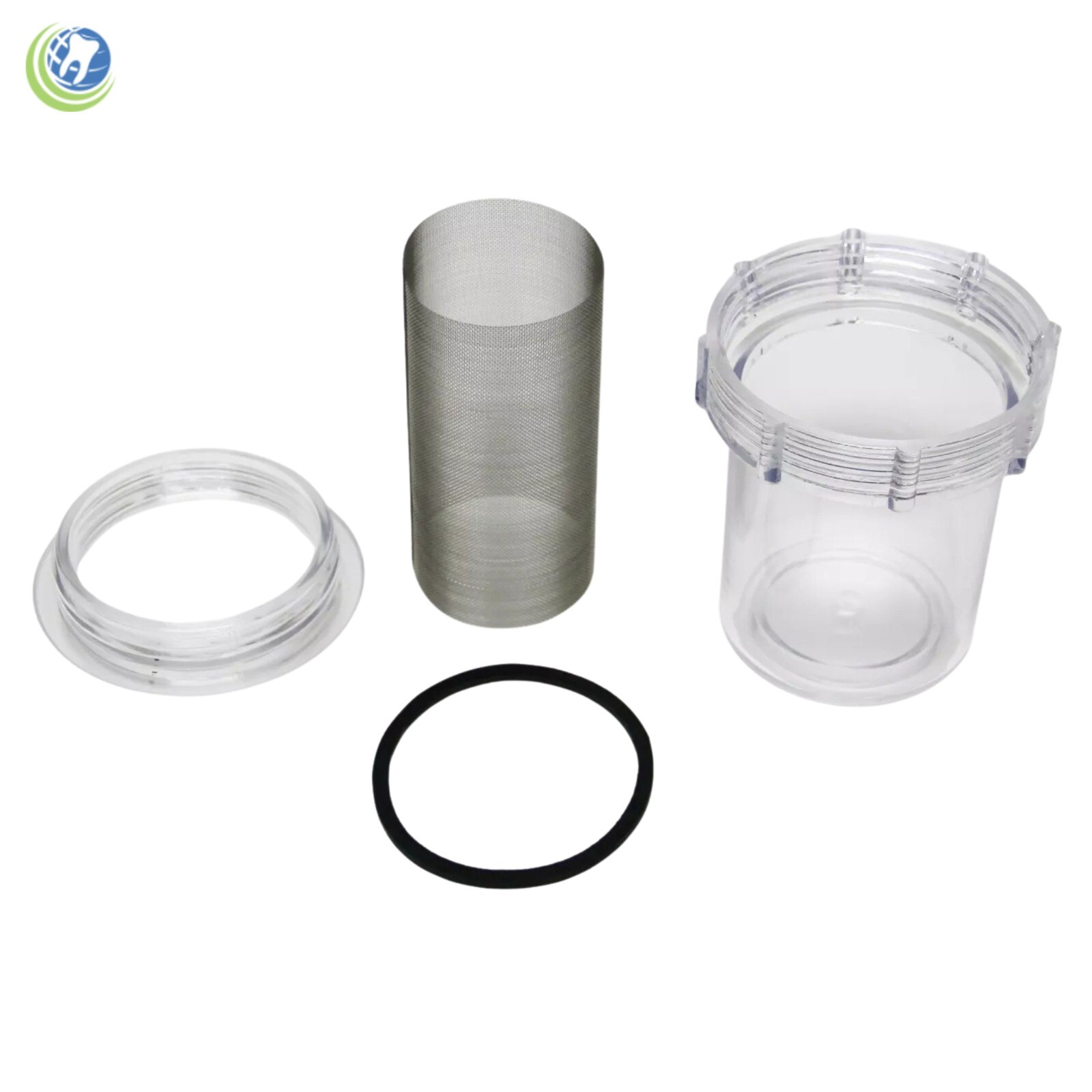 8X Dental Disposable Evacuation Canister DC8-2350 Screen-4-Vac ThinMesh Plasdent