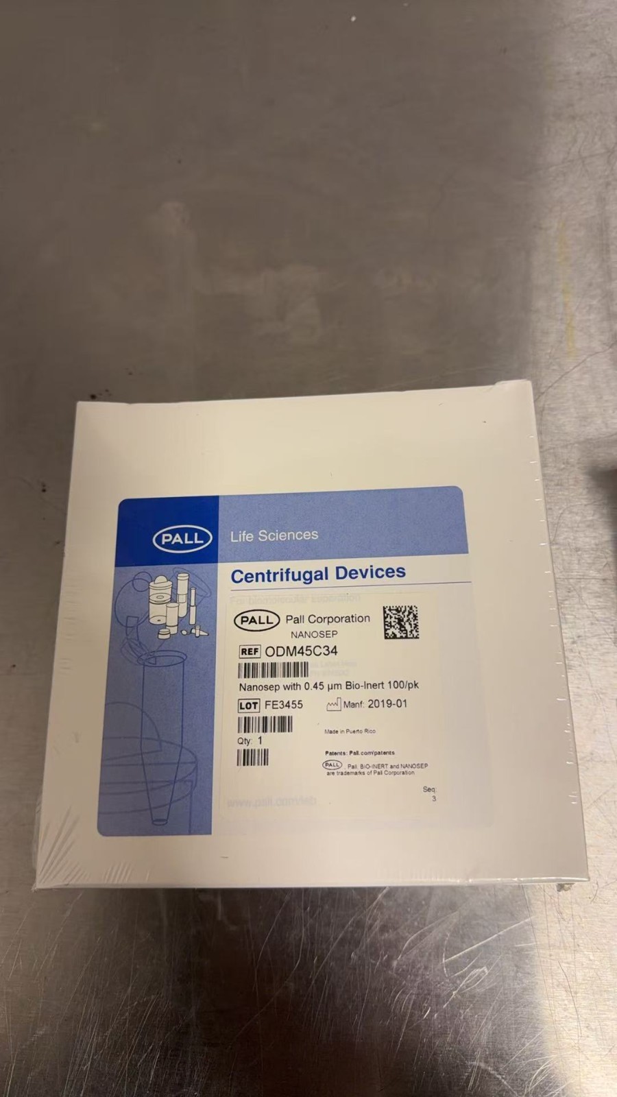 Pall ODM45C34 Nanosep Centrifugal Devices 0.45um 100/PK