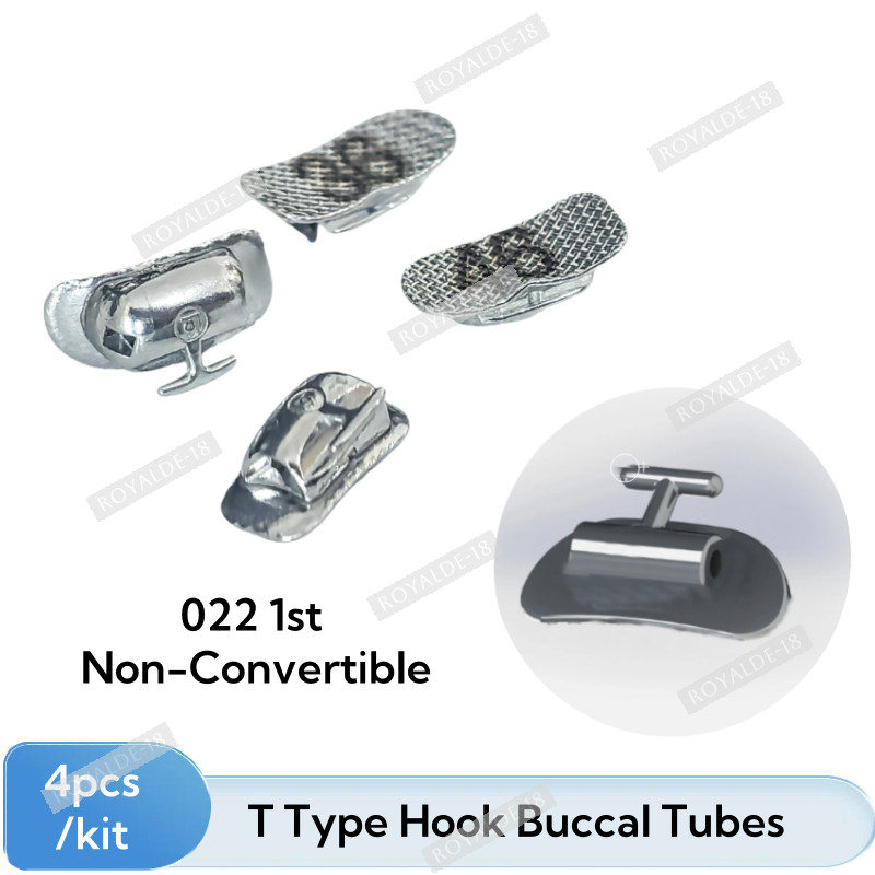 Dental T Type Hook Round Buccal Tubes Ball Ortho Hooks Tube Bidirection Traction
