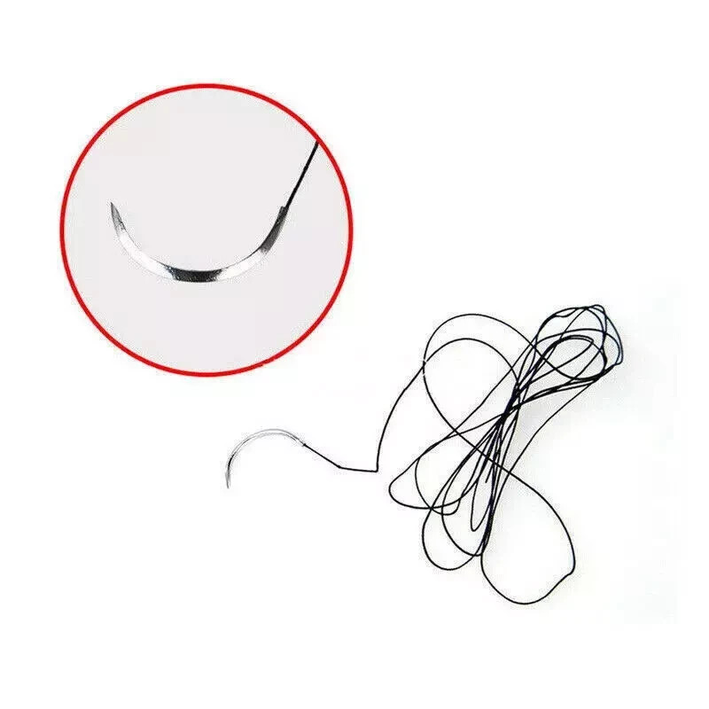 Dental Non-Absorbable Surgical Practice Braided Suture Silk Train Test 3/0 4/0