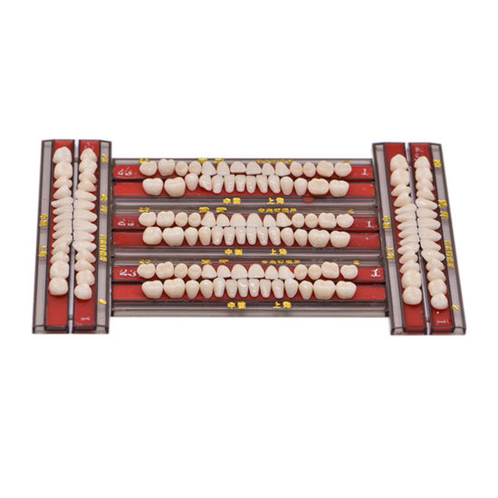 140pc 1box dental Alloy Pin Porcelain Teeth Material Colors Shade A2 25#full set