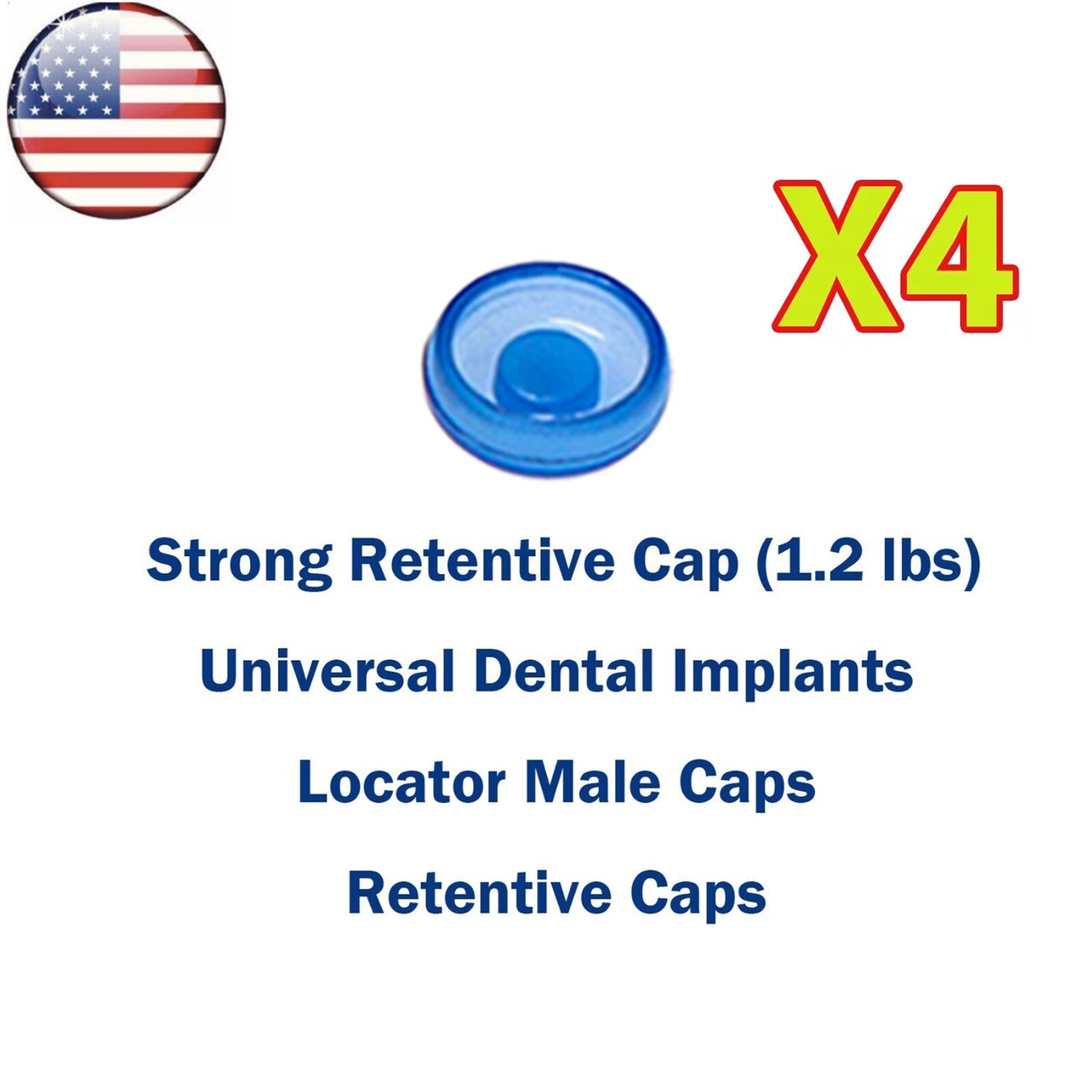 US Universal Implant Retention Caps Set Locat0r Core Insertion Extraction Tool