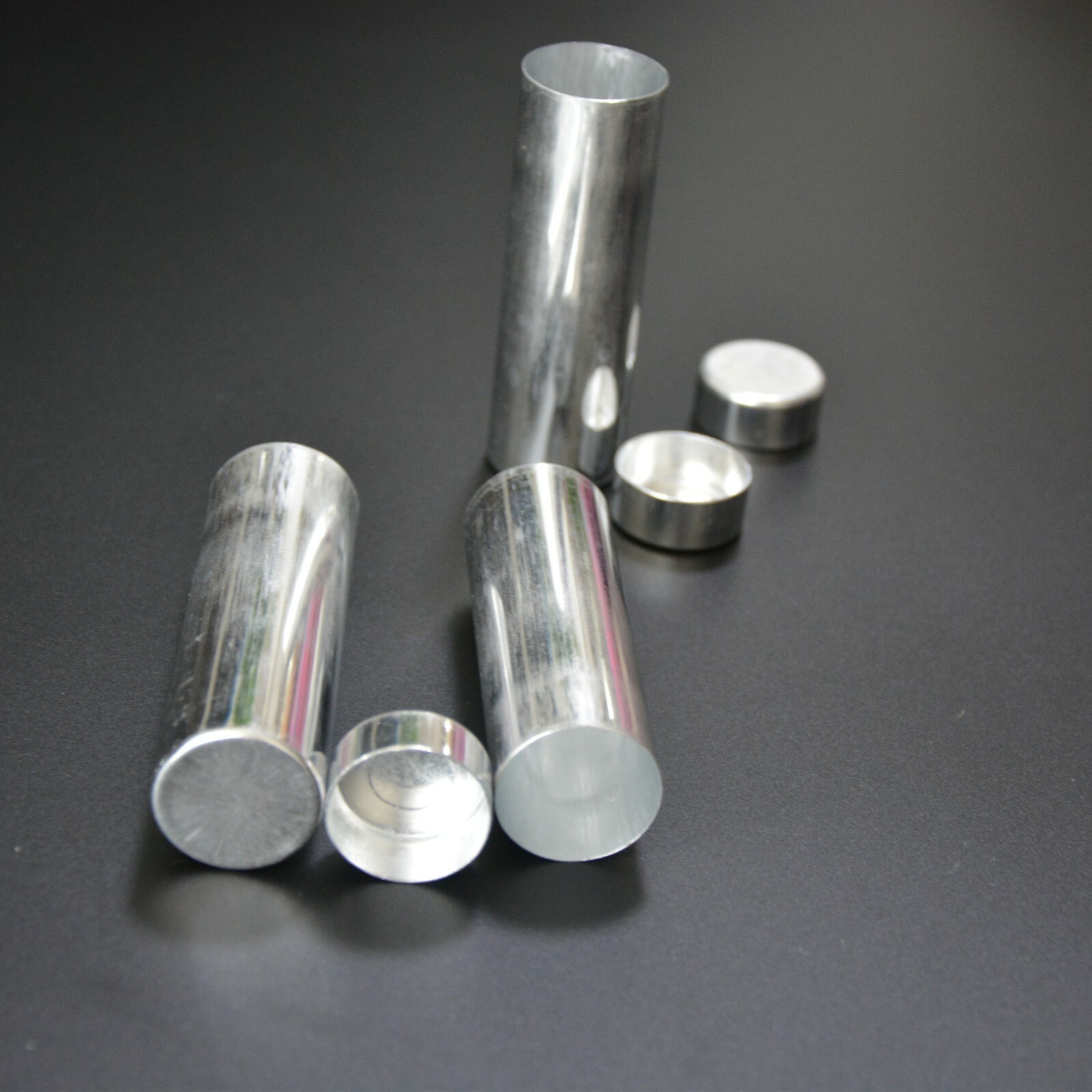 100Pcs 25.5mm Dental Empty Aluminum Tubes Cartridges for Making Flexible Denture