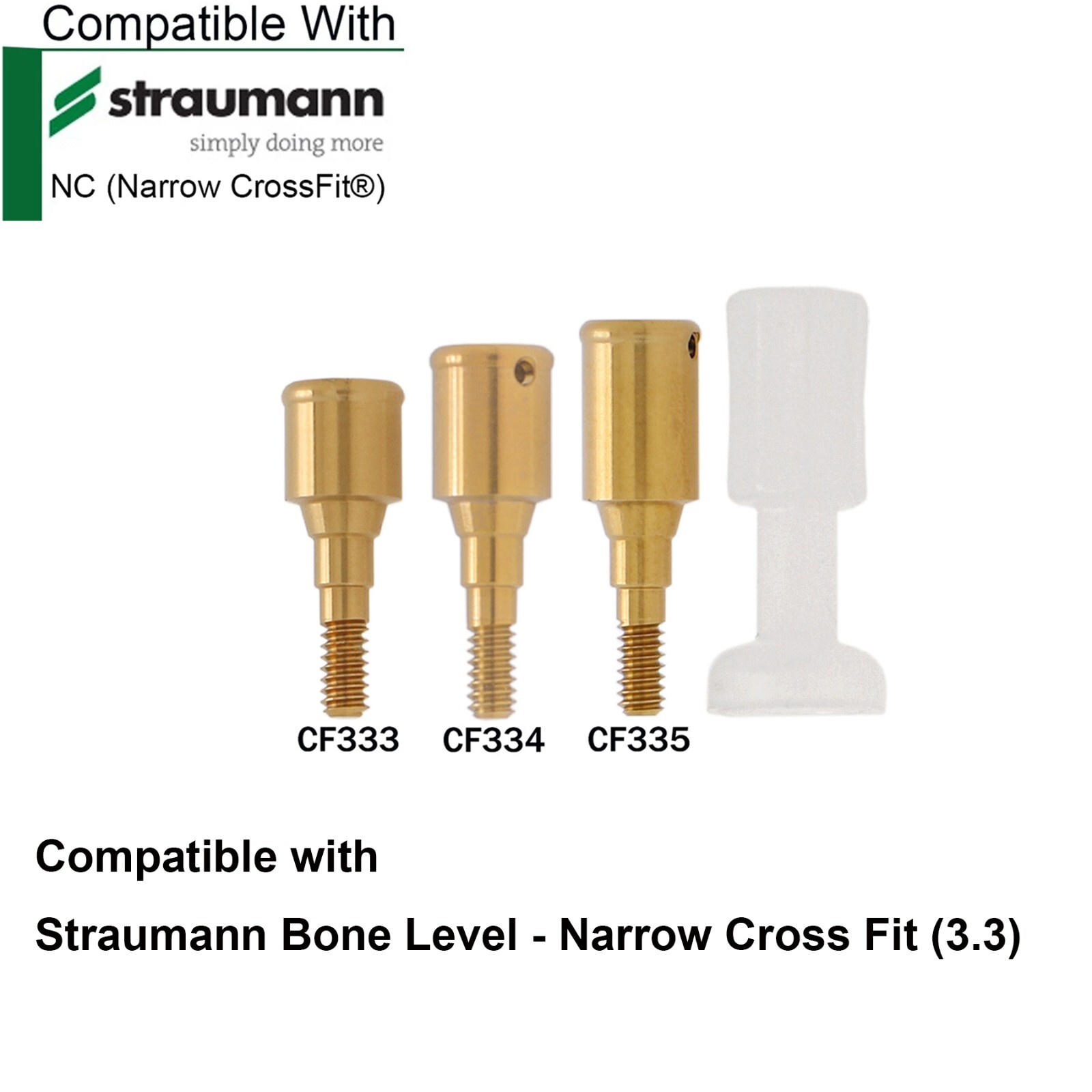 For ITI Straumann Implant Locator Abutment NC/RC 3/4/5mm Male Cap Tool Removable