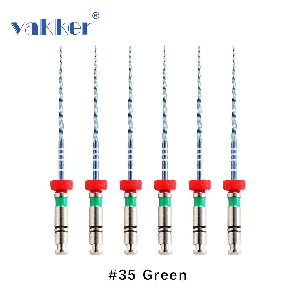 V Blue Dental NiTi Rotary Endo Files Heat Activated Root Canal File 25mm 21mm