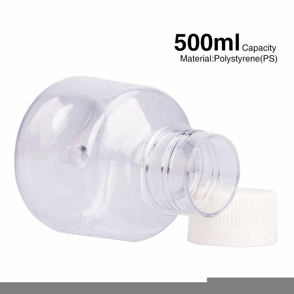 4pcs 500ml Plastic Filtering Flask Lab Bottle Vacuum Filter Adapters Funnel HPLC