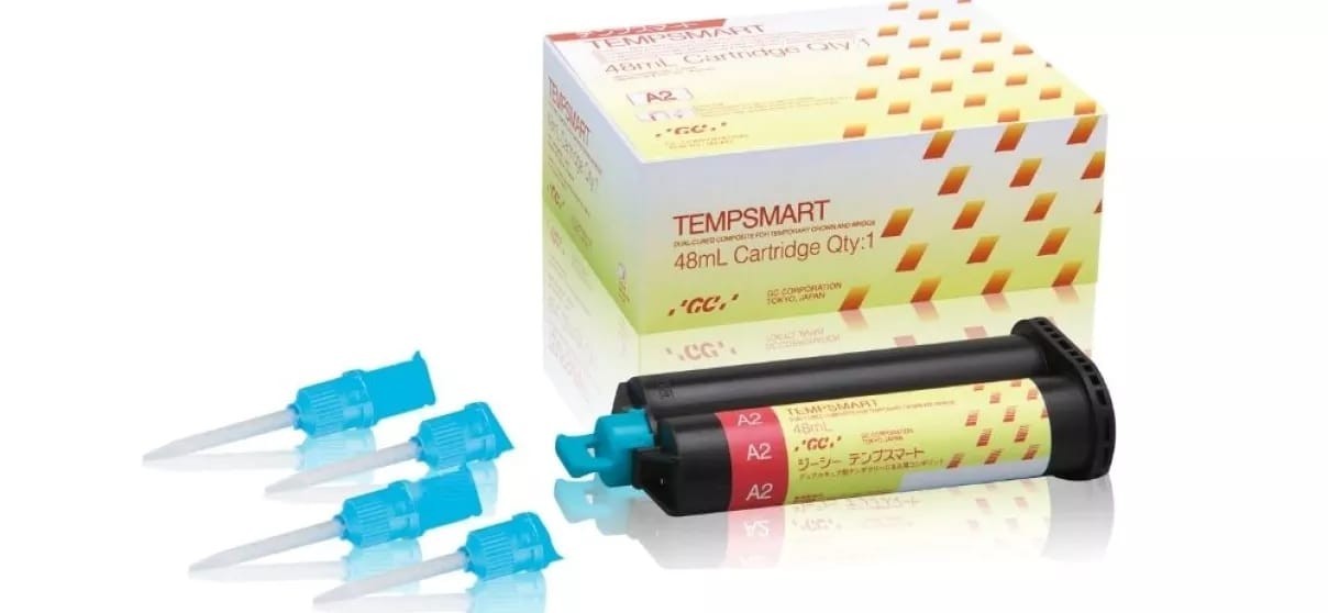 GC TEMPSMART Dual Cure MFR Nano Filler Temporary Crown & Bridge Material 48 ml