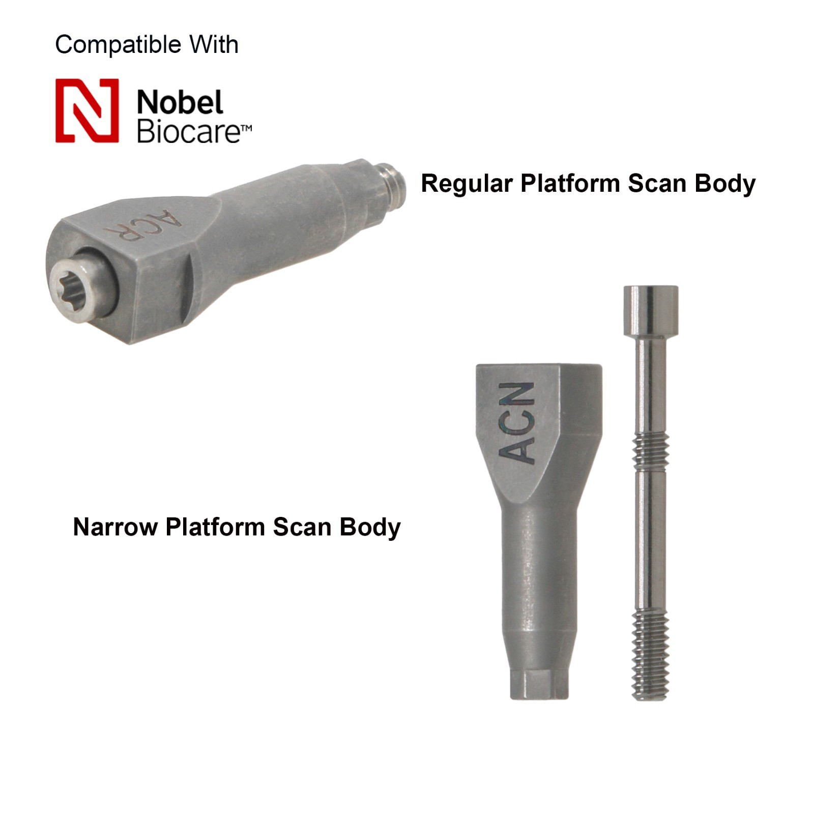 US Implant Scan Body / Analog / Transfer Coping for Nobel Biocare Active