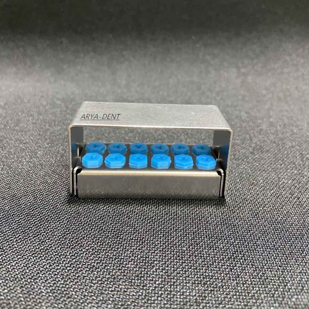 Dental Disinfection Box Implant Drill Bur Organizer Holder Block 8/12/30 Holes