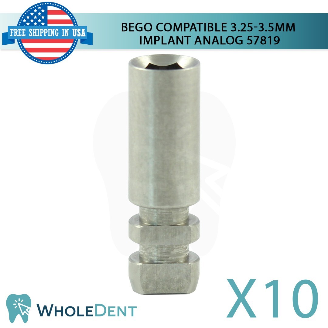 10x Fixture Analog Bego® Compatible Ø3.75mm Dental Impression 57819