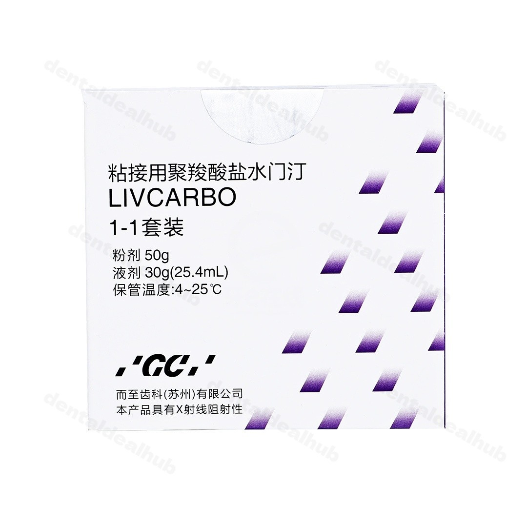 GC LIVCARBO Polycarboxylate Cement 50g Powder 30g Liquid Kit