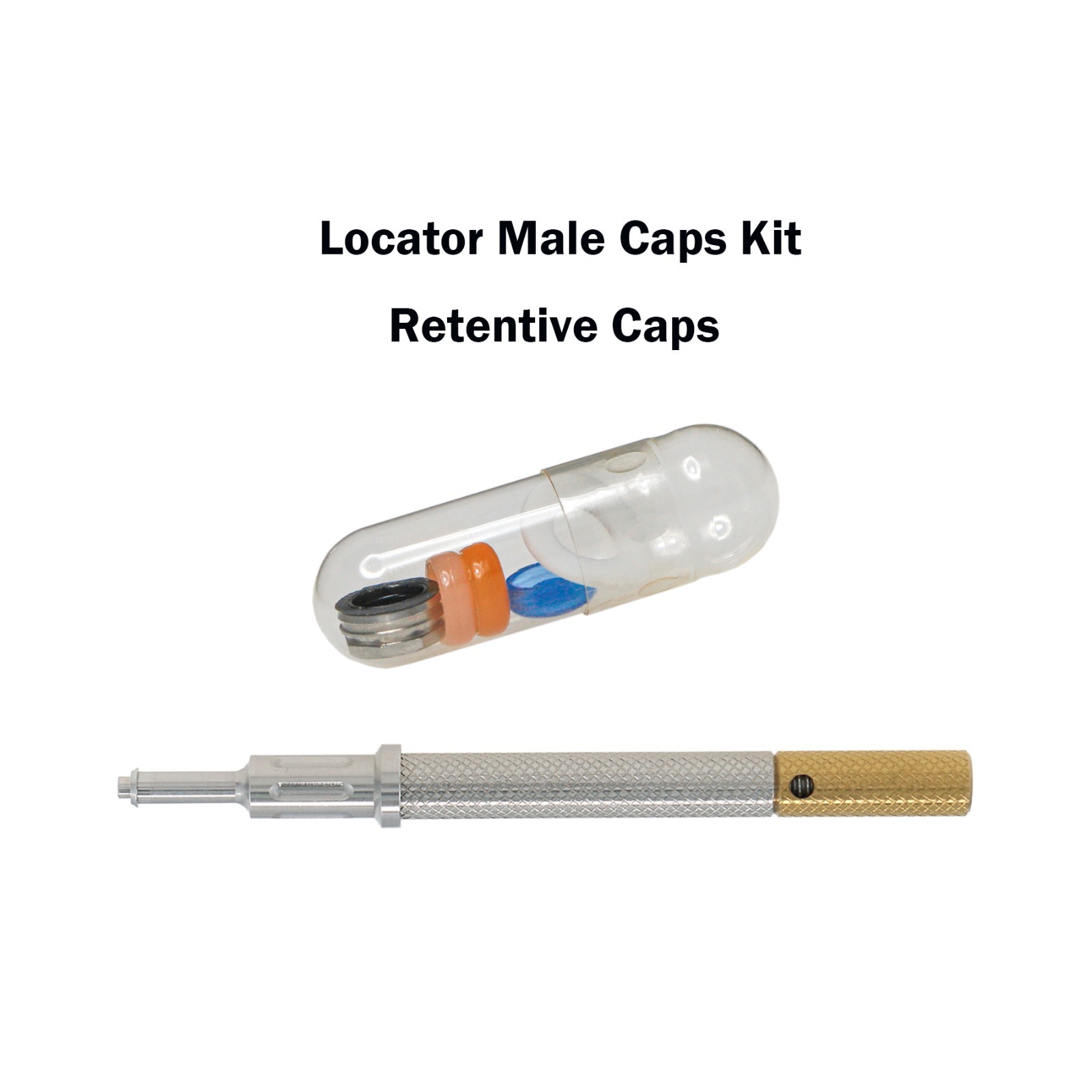 US HIOSSEN ET Locator Overdenture Abutment Male Cap Tool fit Osstem MINI/Regular