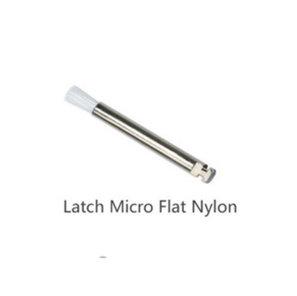 100 Nylon Latch Flat Dental Prophy Polishing Color Polisher Brush Prophylaxis