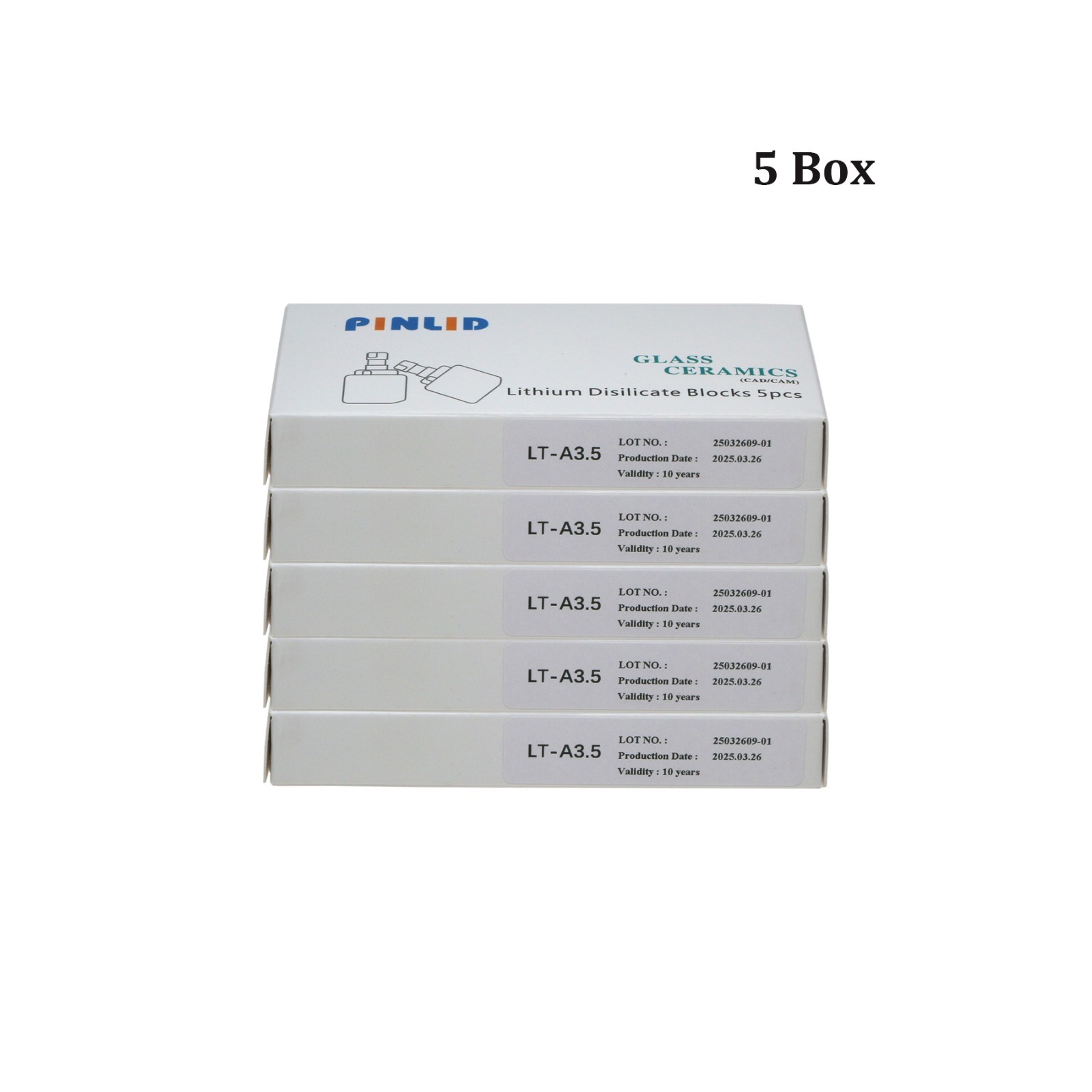 US Dental E. Max CAD CEREC InLab Blocks LT A3.5 C14 lithium disilicate blocks