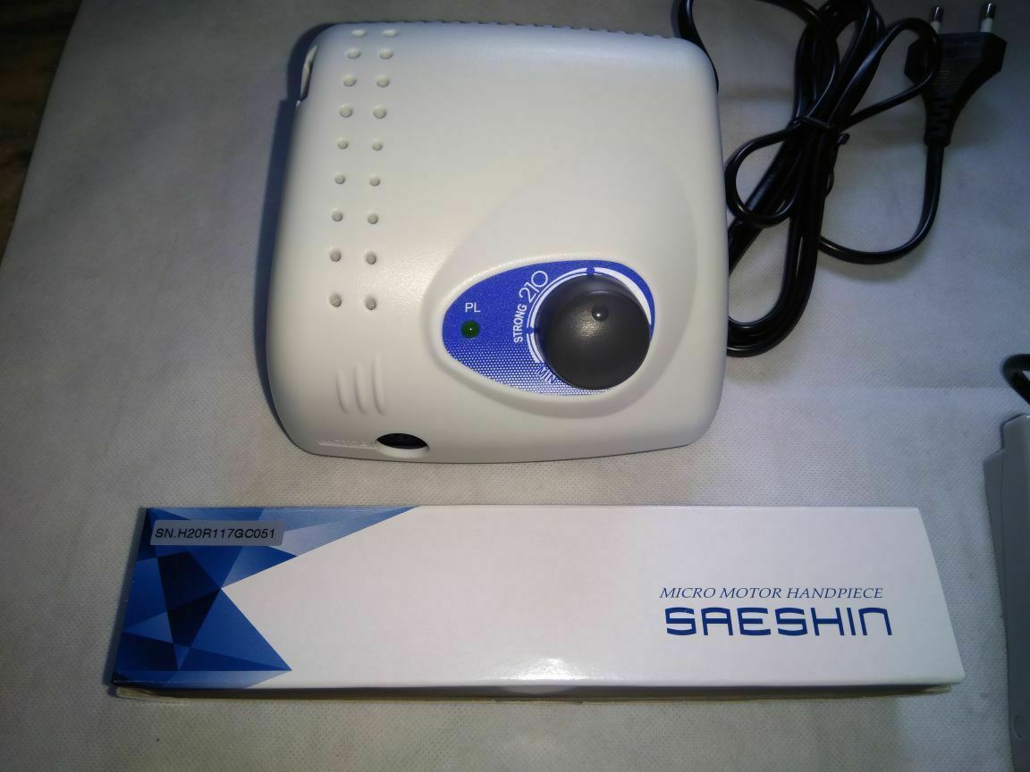Saeshin Lab Micromotor Brush Motor Strong 210/105L (35,000 Rpm) Made in Korea