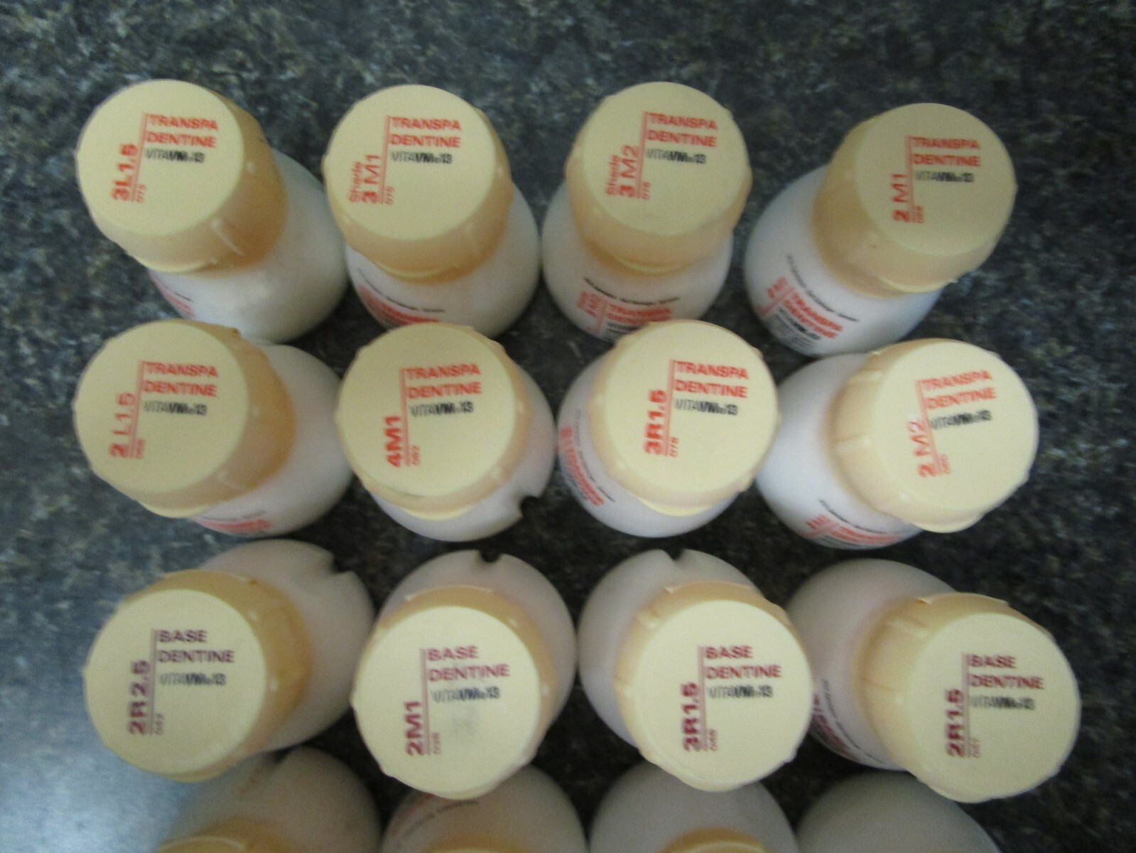 Vita VM13 Base Dentine, Transpa, Window & Enamels 50g Powders – Lot of 18
