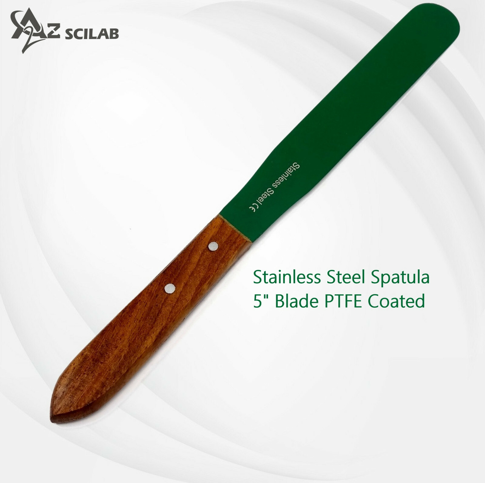 PTFE Coated 5” Non-stick Blades, Lab Spatula Ergonomic Handle,Laboratory Tools