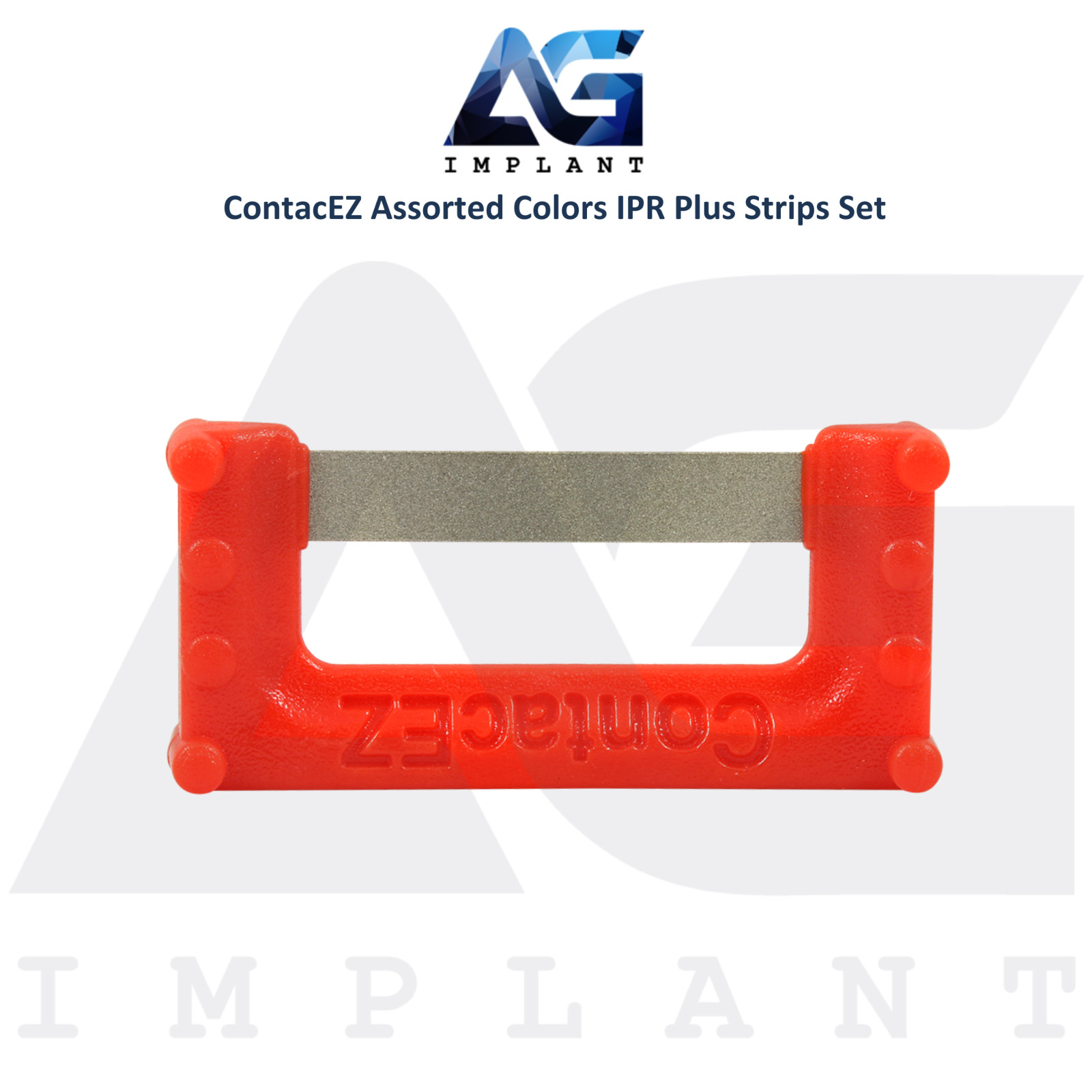 Assorted Color Flexible Diamond Coated IPR Plus Strips Set Stainless Steel