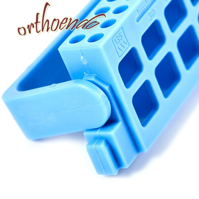 Dental 8/16 Holes Bur Endo Files Block Holder Stand Autoclave Disinfection Box