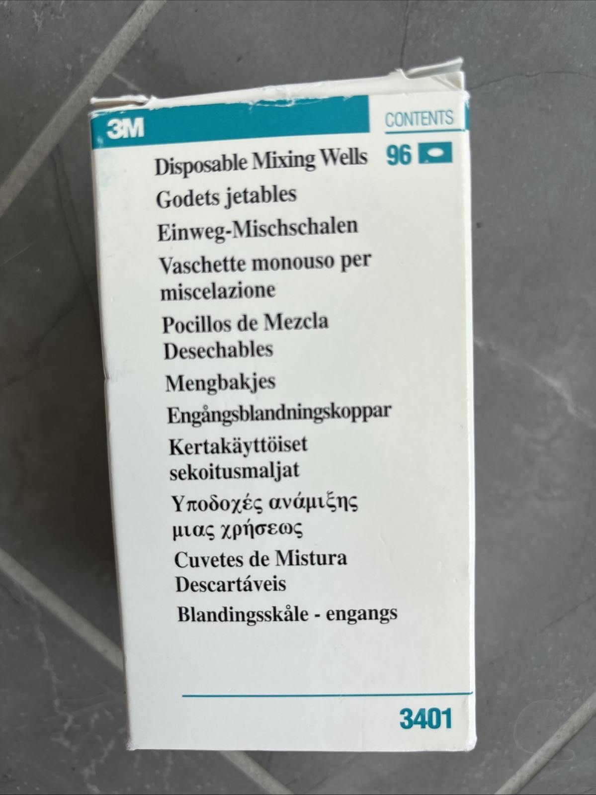 3M ESPE 3401 Mixing Wells Disposable Plastic Black 1-Well 96/Pk
