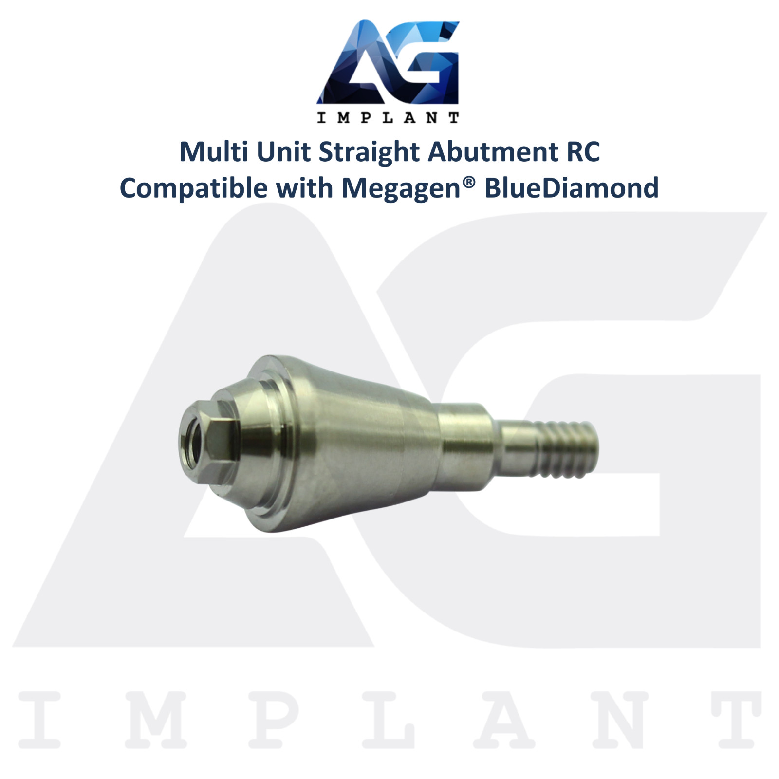 5 Straight Multi Unit Prosthetic RC Compatible with Megagen® BlueDiamond
