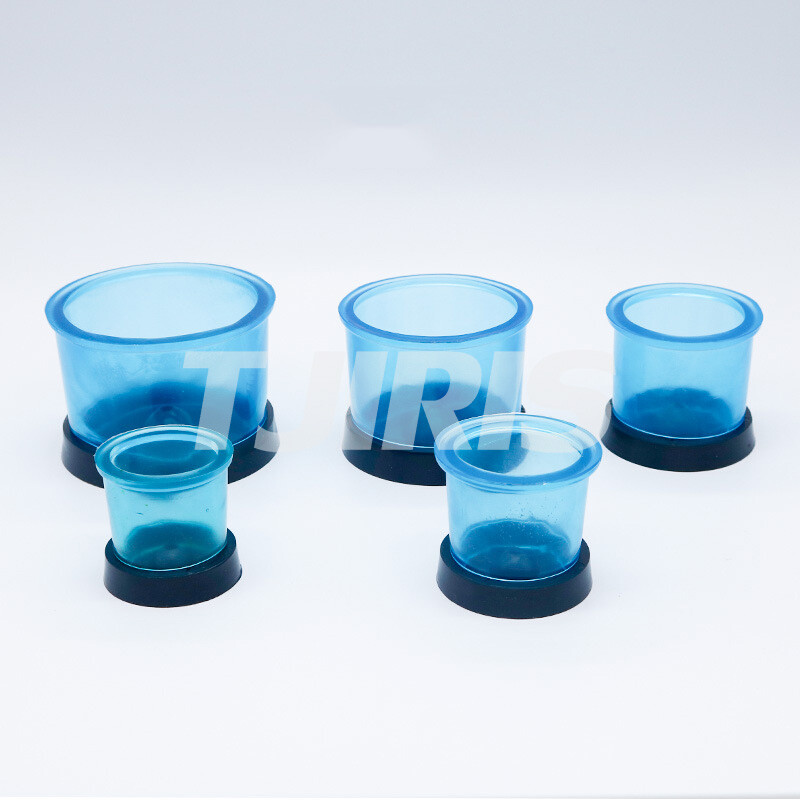 5 pieces Dental Casting Rings with Base Jewellery Wax Silicone Casting Tools