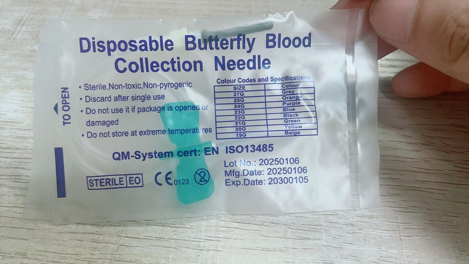 Advanced Safety Butterfly Needle with Luer Adapter Separable, 21/23/25G, 50/pack