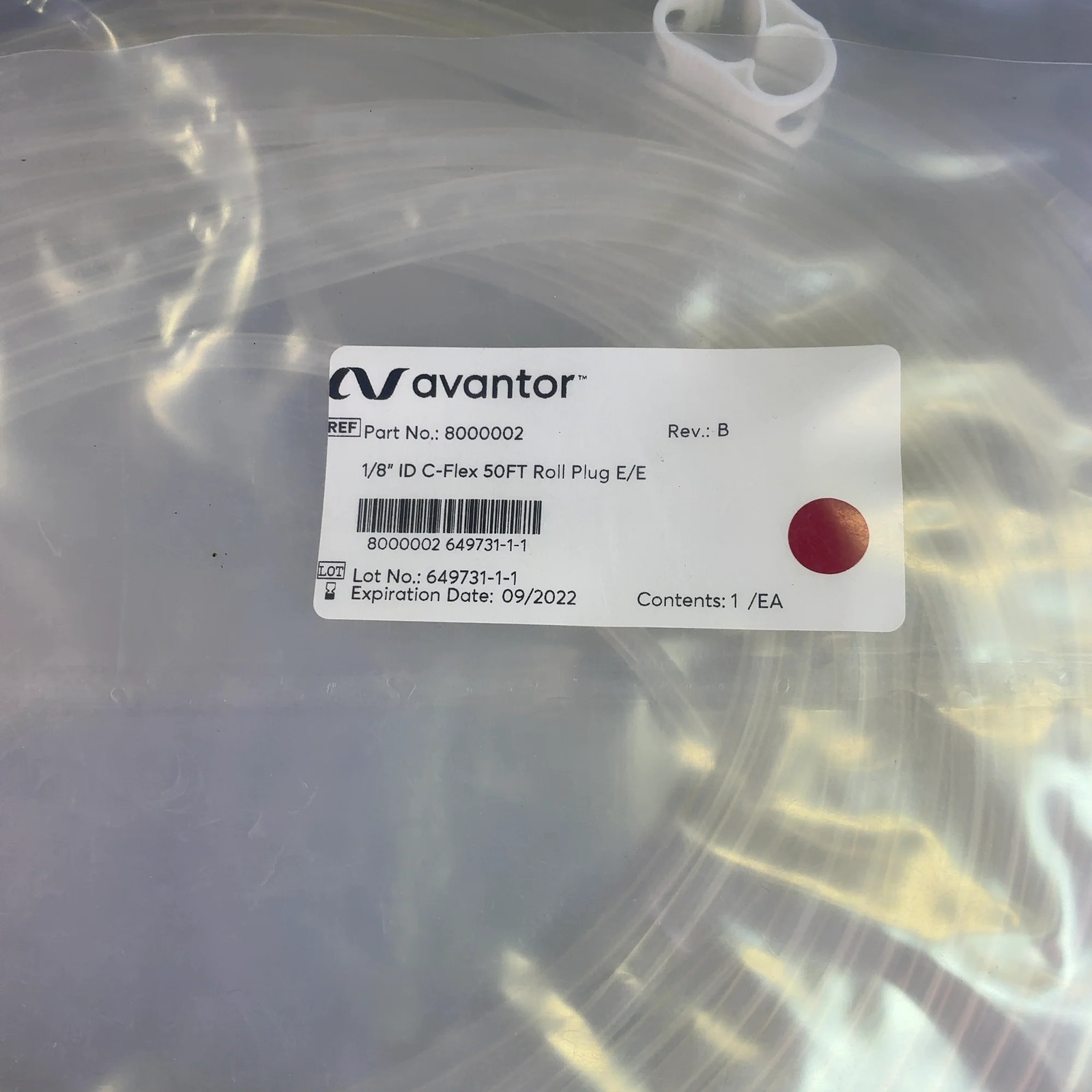Avantor C-Flex 8000002 1/8″ ID 50FT Tubing Roll Plug E/E (Best Offer!)