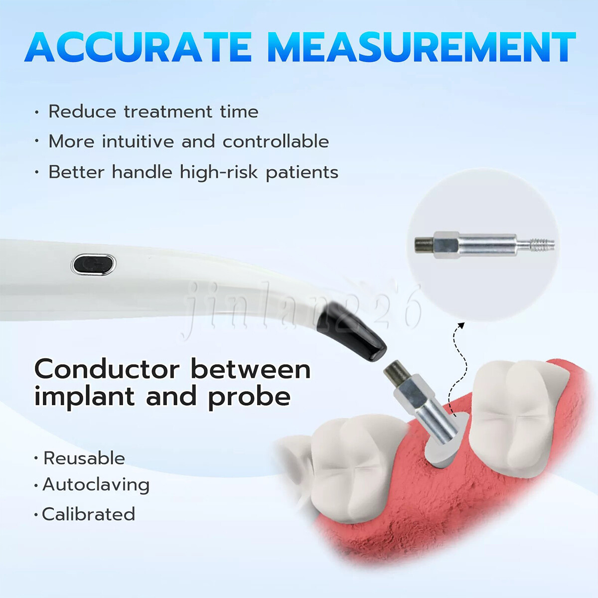 2024 Dental ISQ Implant Stability Device Dental Implant Monitor Osseointegration