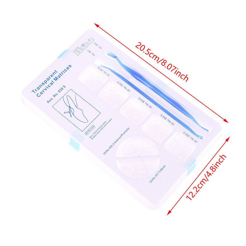 277Pcs/Set Dental Matrices Retractor Composite Cervical Gingival Mould Clear Kit