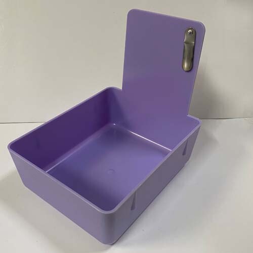 Lavender Dental Lab Pan w/ Stainless Steel Clip 12pk 7″ x 5¾” x 2½” Made in USA