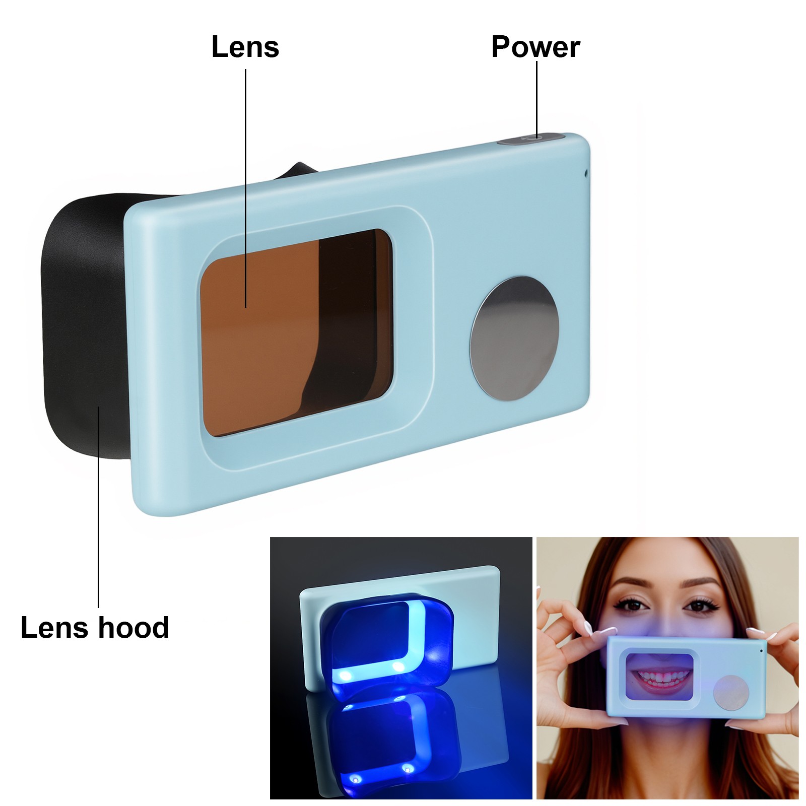 Dental Plaque Indicator LED Lamp Household Tooth Cleaning Status Display Device