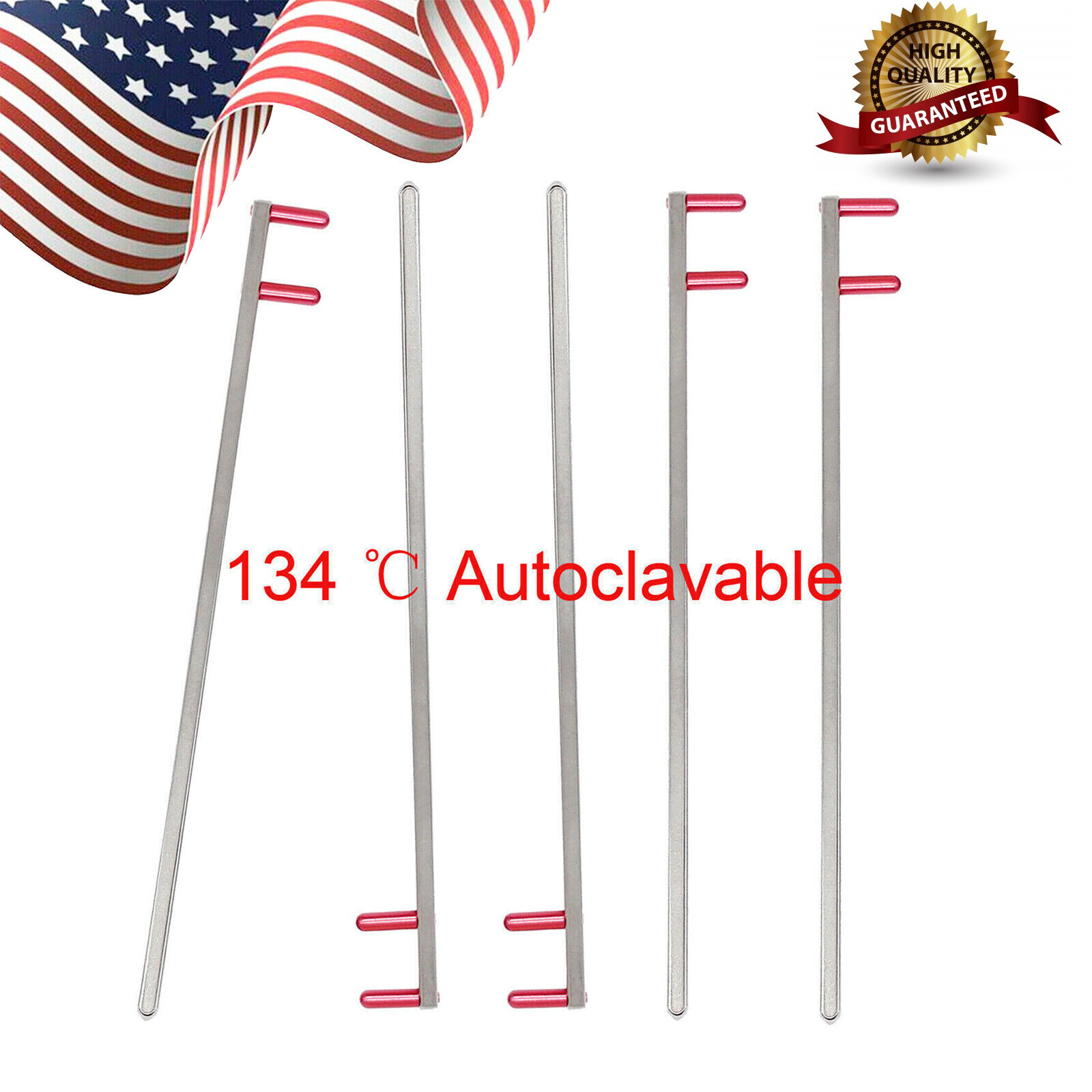 USA 1-20 Dental XCP X Ray Holder Bite Bitewing Indicator metal bar Arm Red 134 ℃