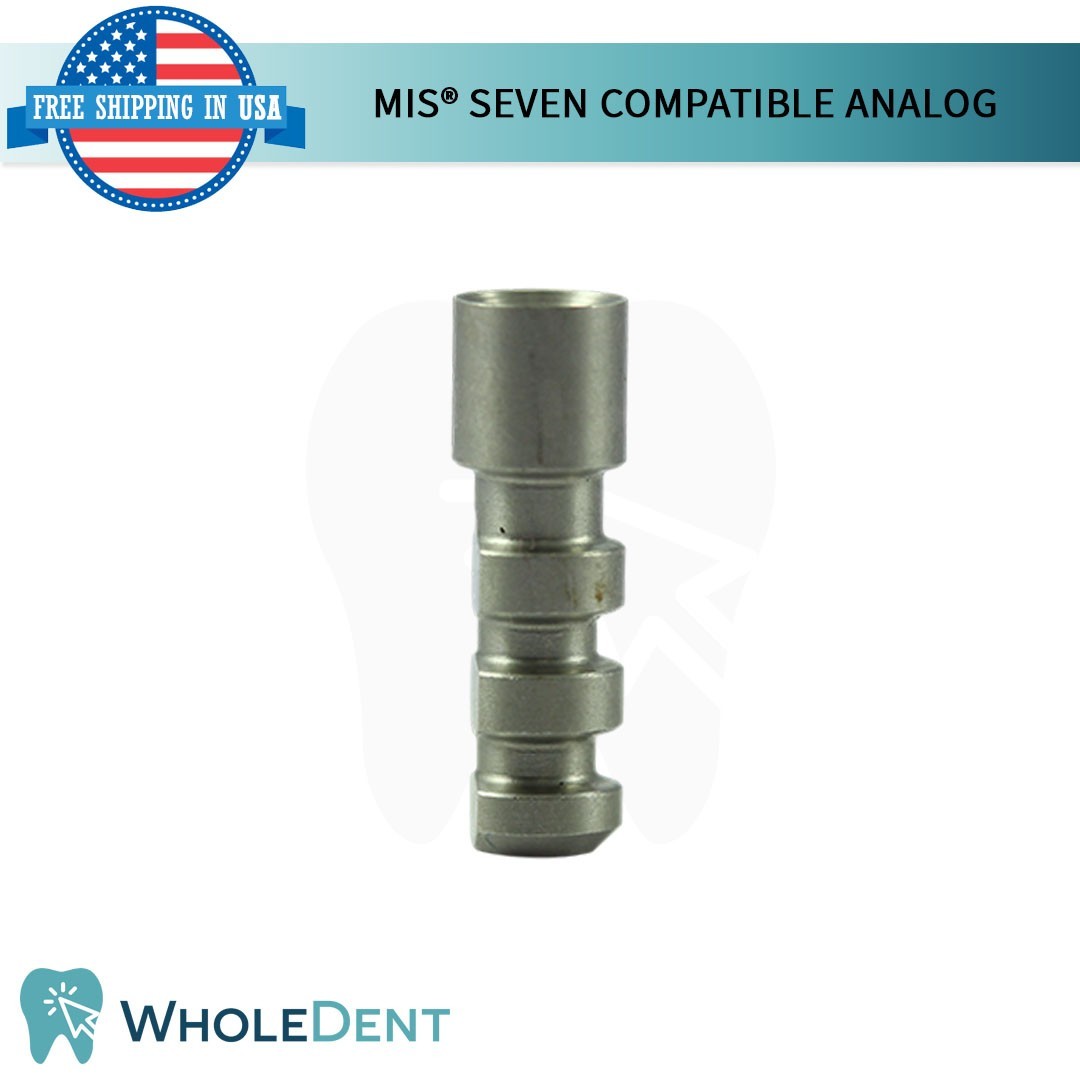 10X Dental Fixture MIS® Seven Ø3.75mm Stainless Steel Int Hex Compatible Analog