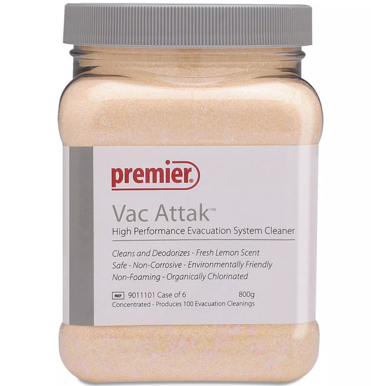 Premier Dental 9011101 Vac Attak Evacuation System Cleaner 800 Gm