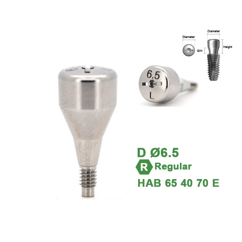 1Pc Dental Healing Abutment Caps Regular Mini Cover Screw Platform