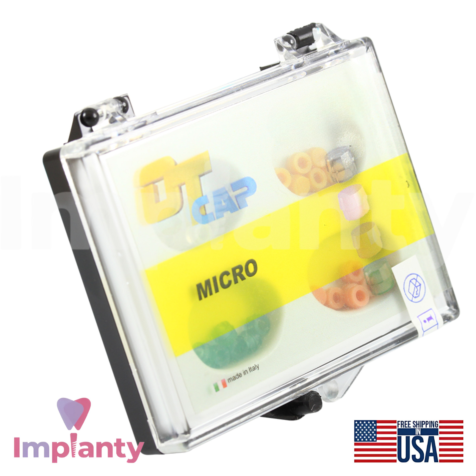 OT Cap Ball Attachment Micro Silicone Caps Kit Ø1.8mm Micro Diameter Dental Tool