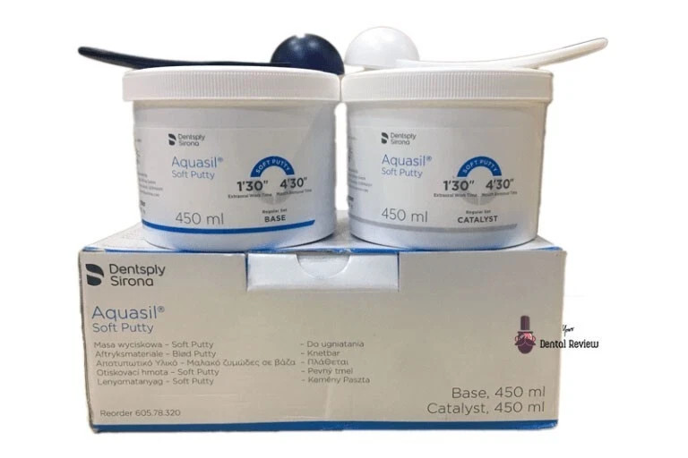 Dentsply Aquasil Easy Mix Putty Regular Set High Viscosity impression material