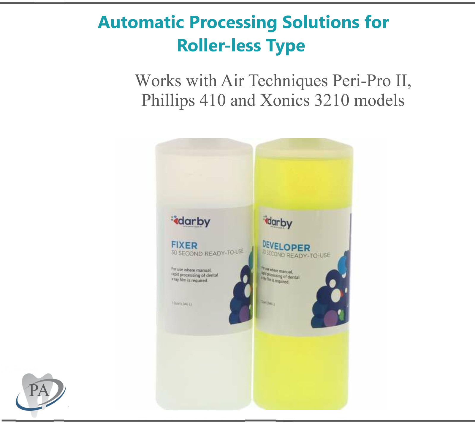 Dental Automatic Processing Solutions for Roller-less Type Peri-Pro II, Phillips