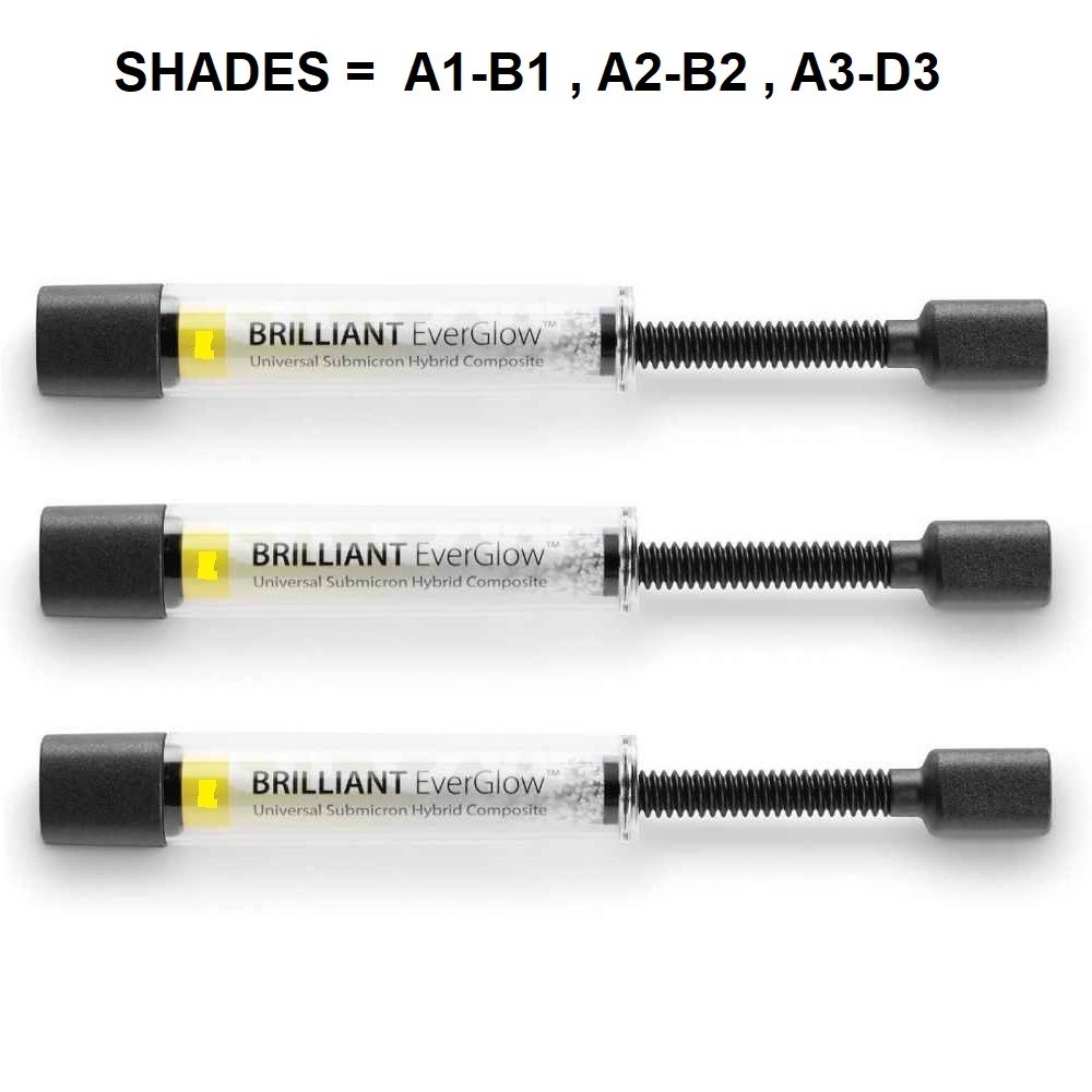 Coltene Dental BRILLIANT EVERGLOW Universal Submicron Hybrid Composite & Bonding