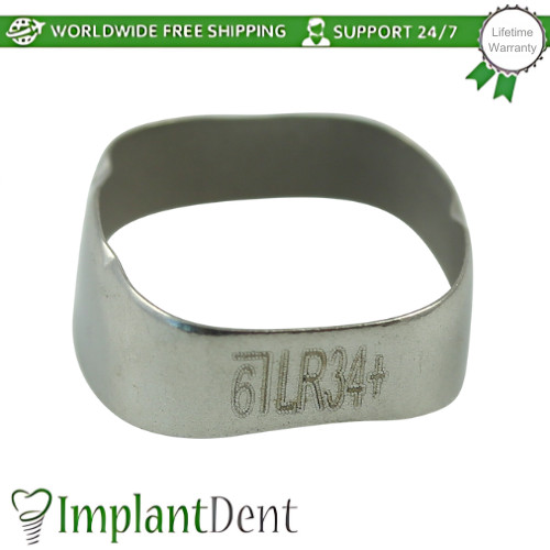 Dental Molar Standard Upper Left Bands 10pcs Stainless Steel Braces Span Ortho