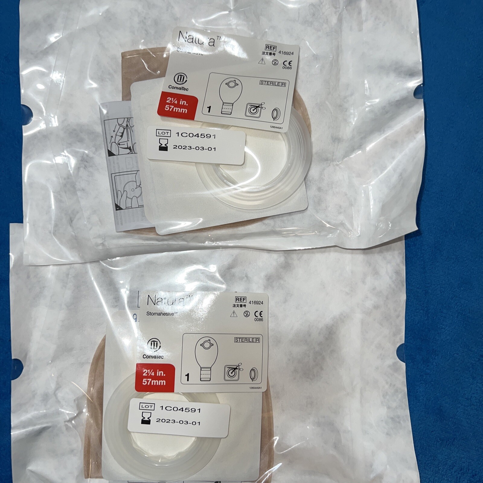 Lot of 2 Convatec Natura Stomahesive, 416924 Exp. 03-2023 NEW/SEALED! SHIPS FREE