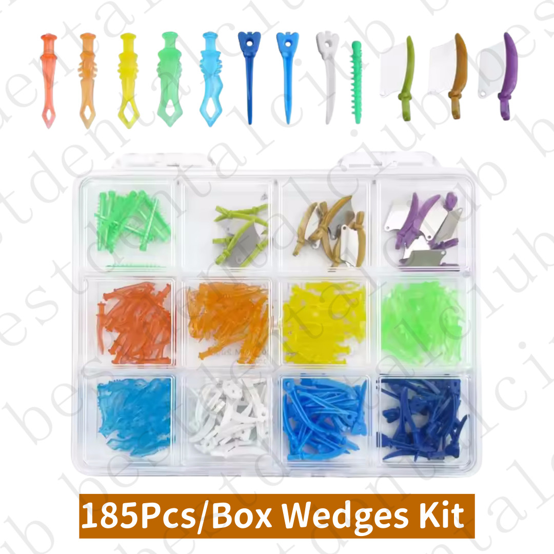 Interdental Wedges Kit Disposable Plastic Composite Diastema Wedge Refill Teeth