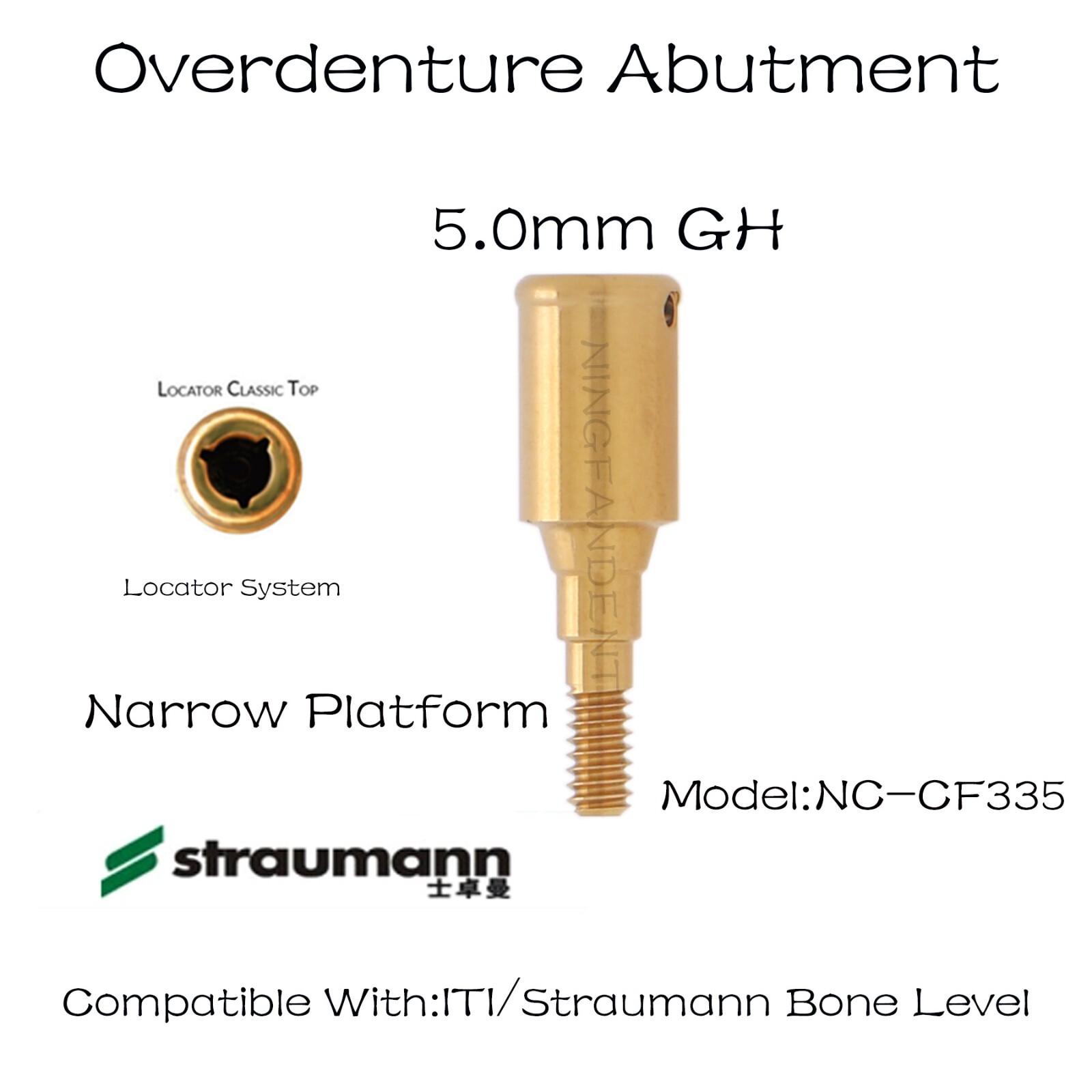Locator Abutments & Retention Caps Tools Fits Straumann Bone Level NC 1-5.0mm