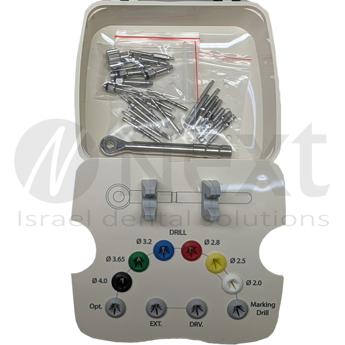 MIS Seven Implant insert screw diver key tool full set ratchet drill body try in