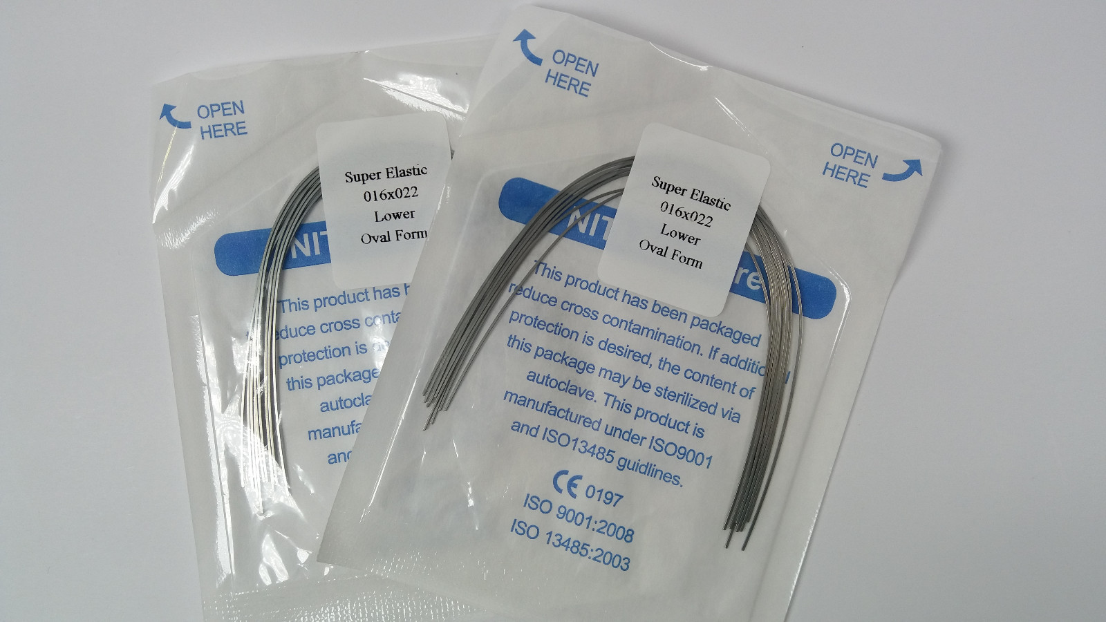 Dental Orthodontic Arch Wires Rectangular Niti Super Elastic Oval Ortho 10 Packs