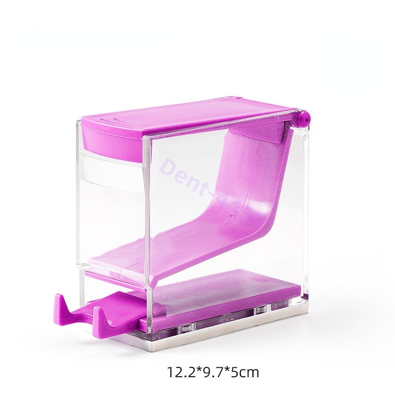 Dental Cotton Roll Dispenser Holder Case Press Type Hygienic Divider Box
